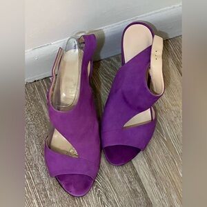 Nine West Purple Suede Heels - Size 8.5 M